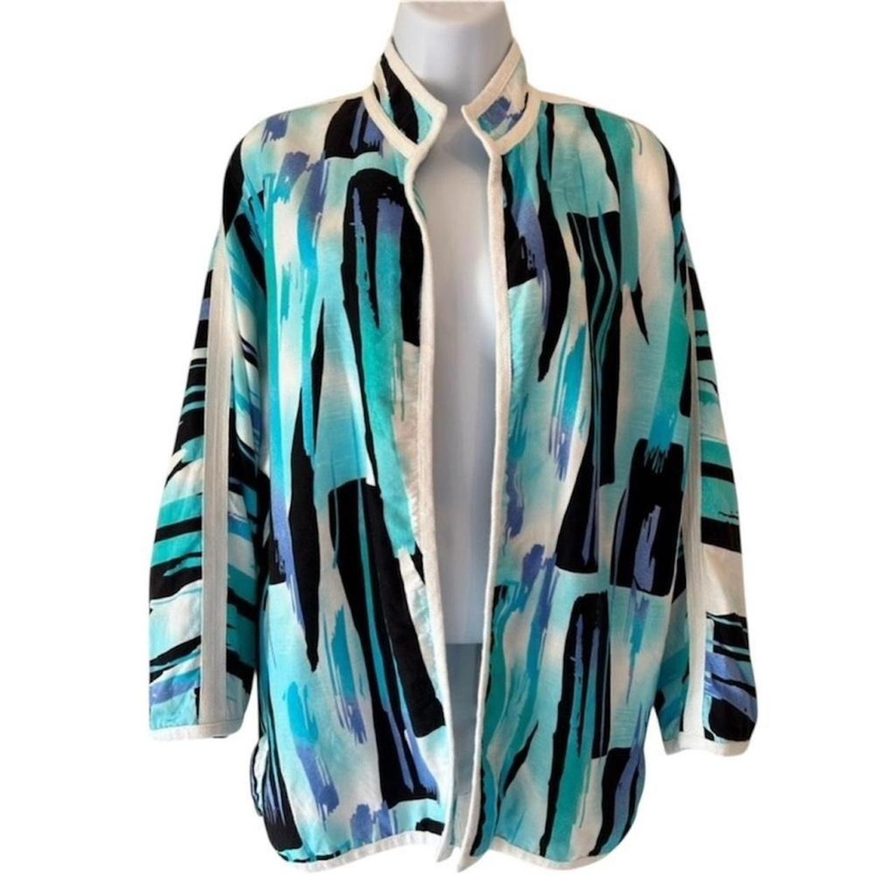 90s Vintage Retro Art Deco Abstract Da-Rue of California Streetwear Jacket